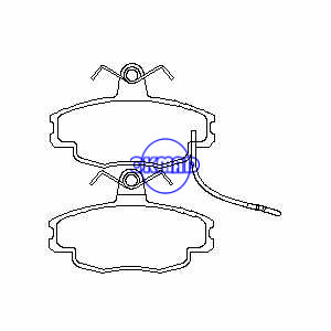 Plaquette de frein variable RENAULT 807 727 18 FMSI : 7194-D292 OEM : 4250.41 FDB270 GDB1428 GDB807 WVA : 20773 20769 20770 20772 20771, FF270